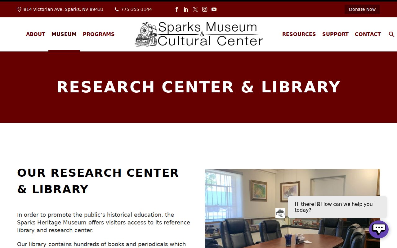 Sparks people directories and yearbook holdings at the Sparks Heritage Museum